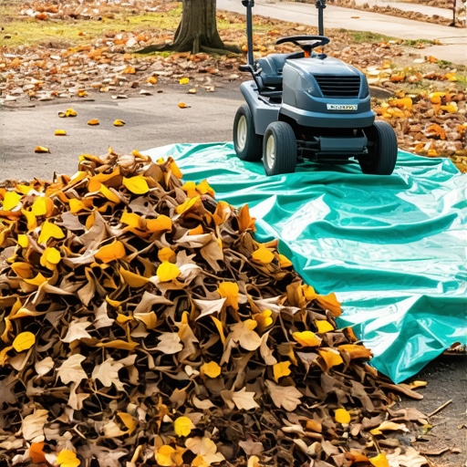 Clear 2026 Leaf Piles Fast: The Tarp and Mower Technique