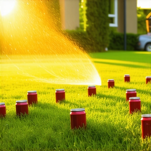 How to Check Your Sprinkler Coverage Using Tuna Cans