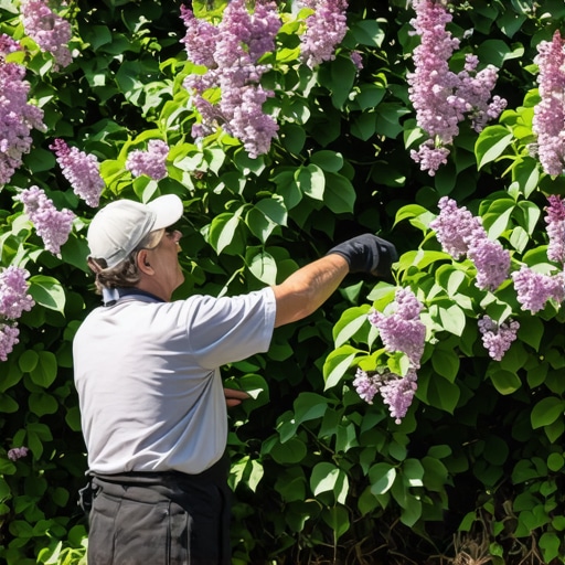 Pruning Overgrown Lilacs to Rejuvenate Next Year's Blooms