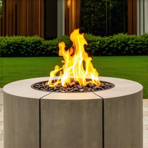 Build a Modern Fire Pit with Simple Cinder Blocks
