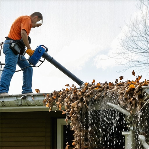 Clean Your Gutter Spouts in Minutes with a Simple Leaf Blower Hack