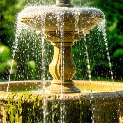 Cleaning Algae off Stone Fountains Without Scrubbing