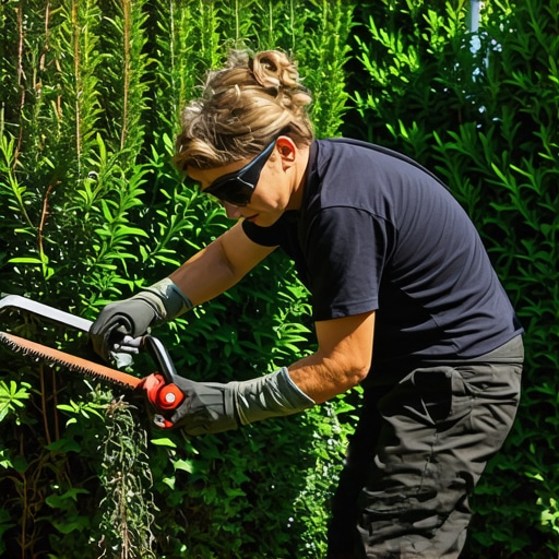 Clearing 2026 Overgrown Hedges with Lopper Safety