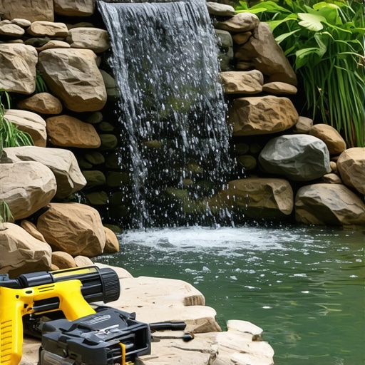 How to Clean a Stone Waterfall Without Draining the Pond