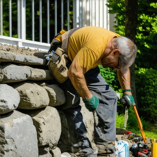 How to Fix Sagging Stone Retaining Walls Without a Contractor