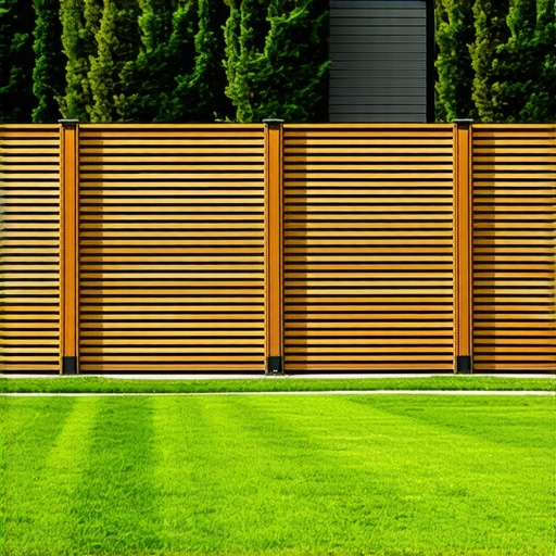 Modern 2026 Fence Ideas: Horizontal Cedar Slat