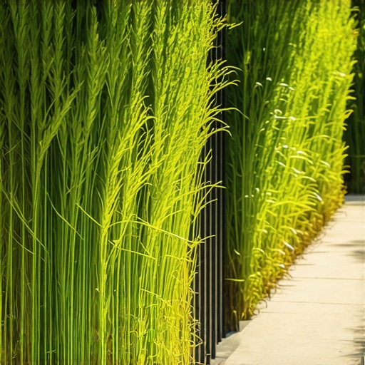 Privacy Screen Ideas Using Tall Grasses