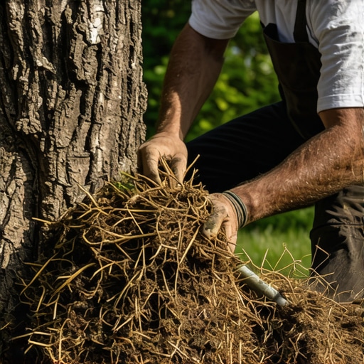 Removing 2026 Mulch Volcanoes to Save Tree Bark