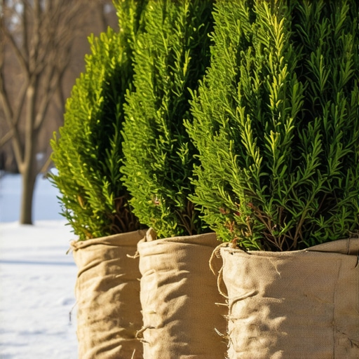 Stopping Winter Burn on Boxwoods with This Burlap Tactic