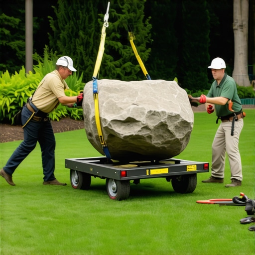 The Best Way to Move Heavy Boulders in Your Yard