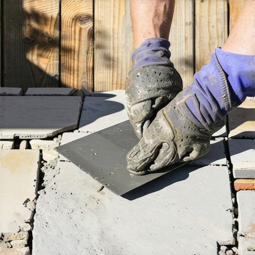 Fixing loose flagstone steps with the right mortar mix