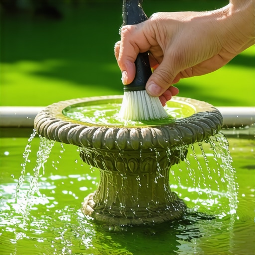 How to Clean Algae Off a Stone Fountain Safely