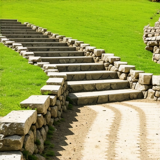 How to build a stable walkway on a steep hill