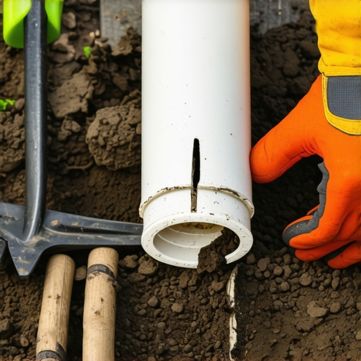 How to repair a cracked irrigation pipe under a sidewalk